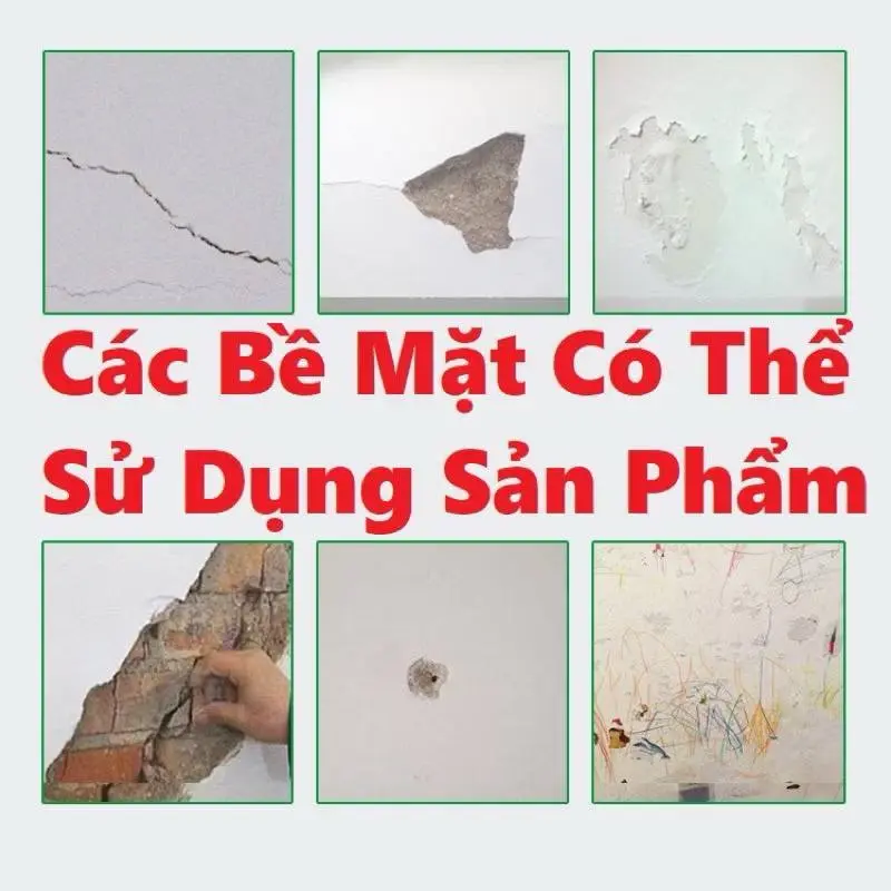 KEO SƠN VÁ TƯỜNG 2 trong 1 dễ dàng giải quyết các vấn đề tường bong tróc nứt nẻ, vết vẽ bút màu 2