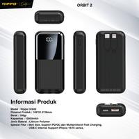 Gambar Hippo Powerbank Orbit2 10.000 Mah PD 22.5W Type C Lightning Fast Charging Mini Size LED Display Garansi Resmi 4 Warna Hitam Putih Ungu Biru Muda - Black dari Hippo Indonesia Kota Administrasi Jakarta Pusat 1 Tokopedia