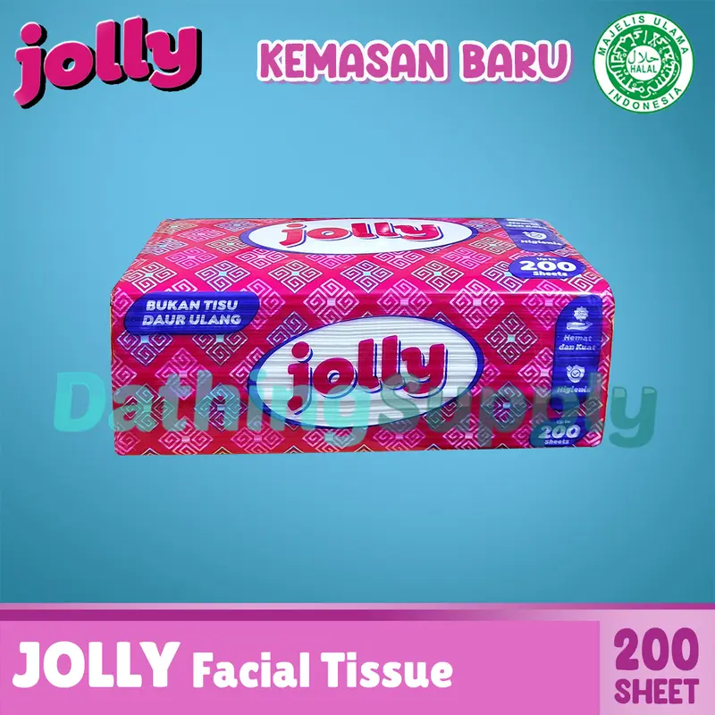 ( PAKET 4 PCS ) Tissue Jolly Facial 200 Sheet / Tisu Wajah Berkualitas Harga Terjangkau 3