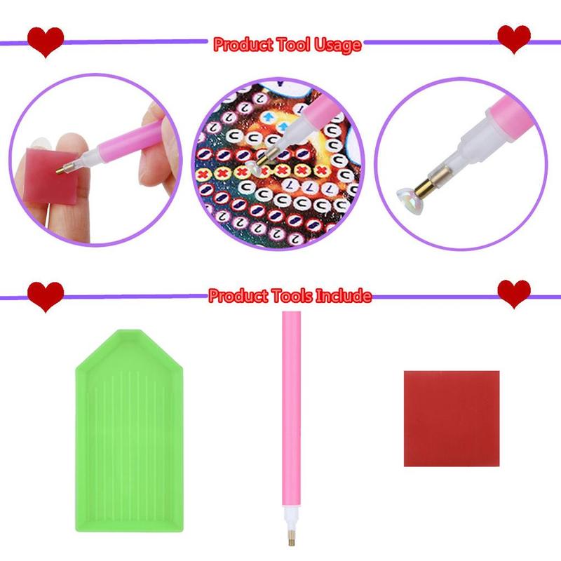Product Introduction of Round Mandala Flower Pattern DIY Diamond Arts Colorful Painting Coaster, 10pcs DIY Craft Supplies for Home Decoration 17