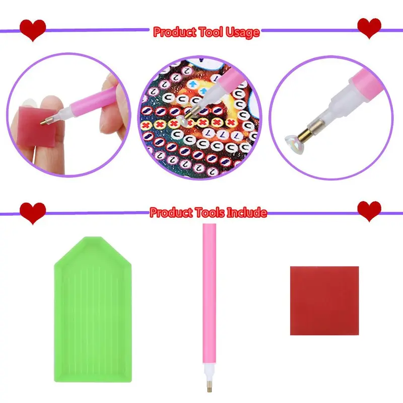 Cute Dog Pattern DIY Diamond Arts Colorful Painting Coaster Kit, 10pcs/set Fun DIY Decorative Art Coaster, Home Decor Set, DIY Decorative Craft for Home Office Coffee Table 6