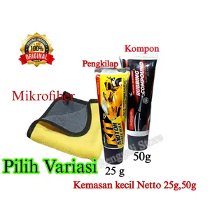 Paste Wax Original Kecil 25 g/Alf compound/Mikrofiber- pilih Variasi Baret Car Kendaraan Paint