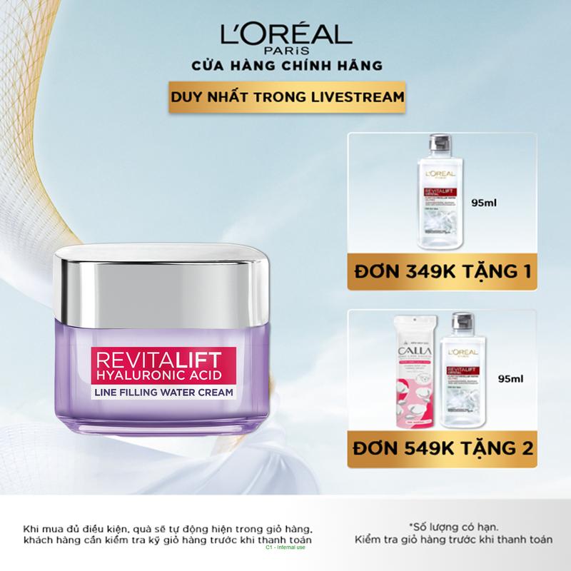 Kem dưỡng cấp ẩm mịn da L'oreal Paris Revitalift Hyaluronic Acid 50ml Dưỡng Ẩm Da Làm Đẹp Da Dưỡng Ẩm Da Làm Đẹp Da