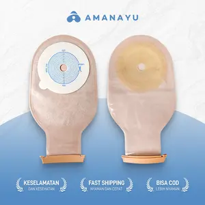 Colostomy Bag 10Pcs HDR Tas Ostomi Kolostomi Satu Potong Stoma Kantong Colostomy Ostomy Tas