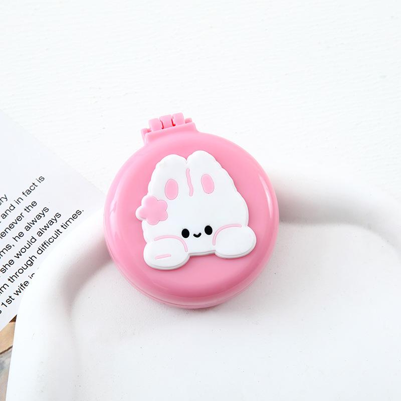 Gương lược mini cute trải đầu massage cầm tay gấp gọn bỏ túi tiện lợi 8