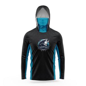 ชุดตกปลาและเสื้อป้องกันแสงแดด, เสื้อตกปลาแขนยาวมีฮู้ดพร้อมหน้ากากป้องกันใบหน้า ปรับแต่งชื่อฟรี ใส่สบาย ระบายอากาศได้ดี ป้องกันรังสียูวี ยากันยุง เหมาะสำหรับกิจกรรมกลางแจ้ง