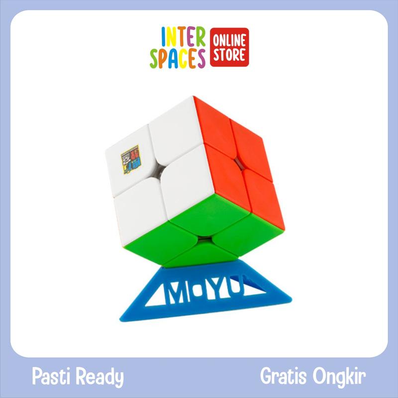 Rubik 2x2 MoYu Meilong Speedcube Stickerless MF2S Mainan Edukasi Anak Games 1