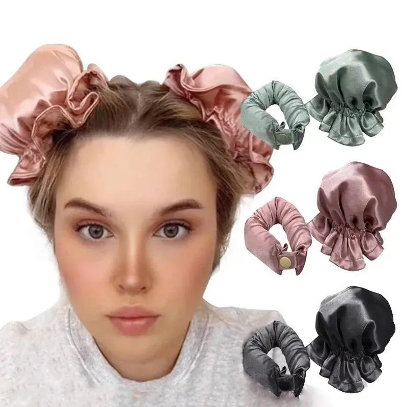 2/4pcs Heatless Curling Rod Set No Heat Hair Curler Silk Curls Soft Hair Rollers Sleeping Headband Hair Curlers Styling Tools
