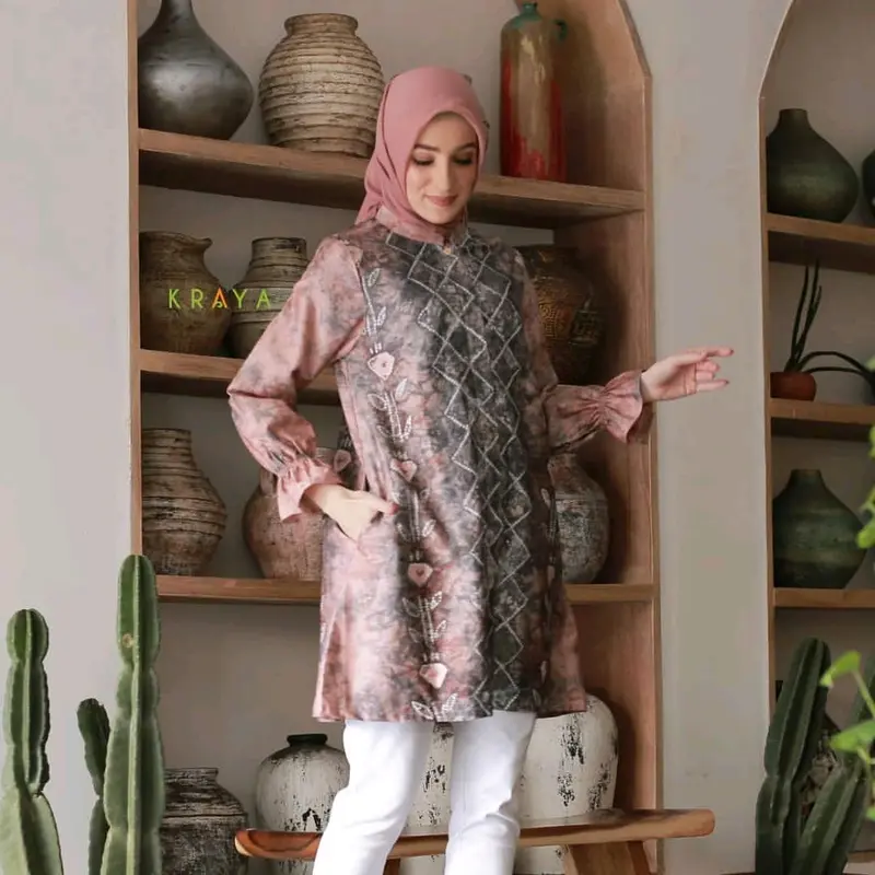 Alesha Tunic Lidya Batik Sasirangan Tunik Wanita 2