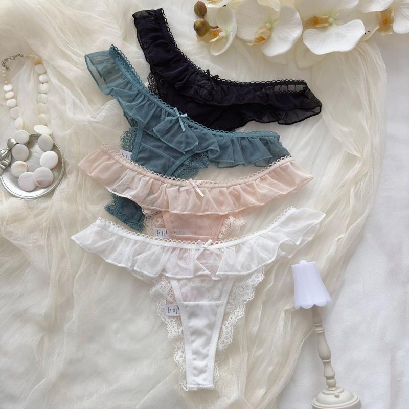 A56 - Quần Lót Ren L.K Mix Dây Nữ Tính WOMEN Cotton Lọt