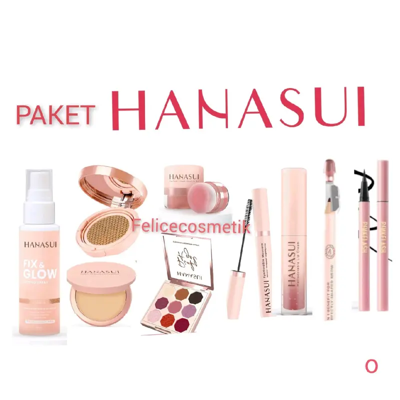 HANASUI PAKET O ( FREE SHEET MASK)  HANASUI PAKET MAKE UP LENGKAP . PAKET HANTARAN . PAKET SESERAHAN . HADIAH ULANG TAHUN . HADIAH WISUDA . PARCEL KOSMETIK . CUSHION . PRIMER .  LIP CREAM . PARCEL . MAKE UP . PAKET MAKE UP . PAKET COSMETIK 0