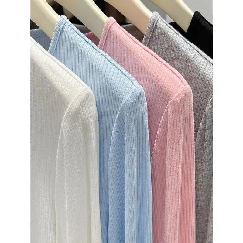 Áo Khoác Mỏng Cardigan Sợi Màu Xám, Khăn Choàng Áo Cánh Chống Nắng, Dành Cho Nữ, Có Thể Mặc Ngoài Trời, Hàng Mới Về 2024, Thích Hợp Mặc Mùa Hè, Có Thể Mặc Làm Áo Điều Hòa Văn Phòng 6