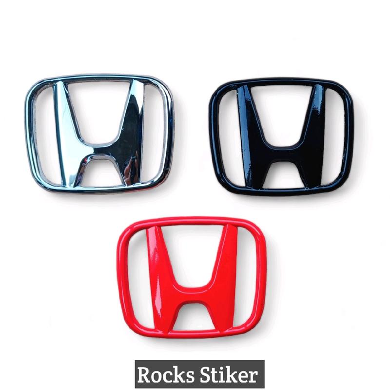 Emblem belakang logo mobil HONDA ukuran 11,3cm x 9,2cm all new brio mobilio satya  sudah dilengkapi dengan perekat yang kuat Car aksesori kendaraan 2