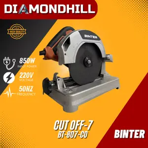 MESIN PEMOTONG BESI DUDUK 7INCH / CUT OFF 7INCH BT-807-CO - BINTER