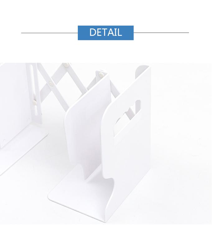 Product Introduction of Simple Desktop Folding Storage Bookshelf with Vertical Telescopic Pen Container 4