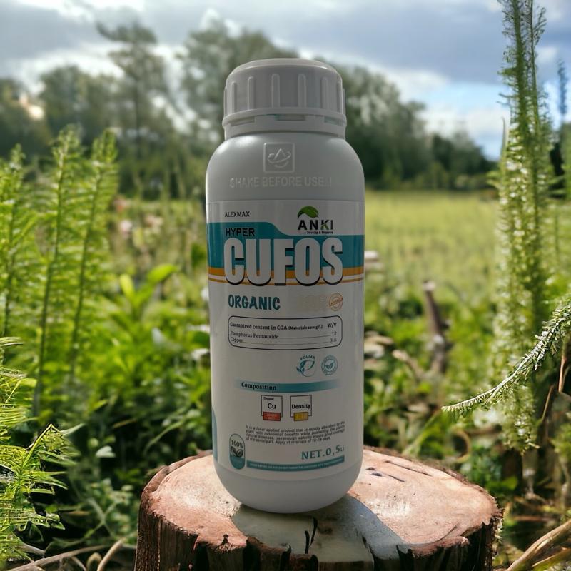 Chai phân bón CUFOS “Đồng Chelate hữu cơ và Lân 2 chiều” 500ml - Kích kháng chủ động, cây ra rễ khoẻ,... nhập khẩu Châu Âu