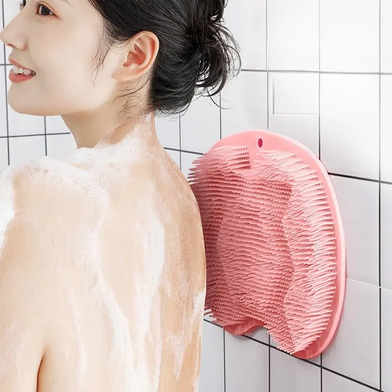 Pad chà lưng, công cụ hữu ích, cho bồn tắm, chà lưng, chà lưng lười, cốc hút, dính mạnh, không cần giúp đỡ, miếng chà lưng, miếng chà chân