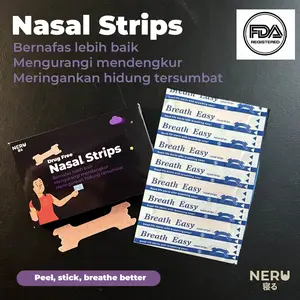 10 pcs Nose Strip Plester Hidung Nose Tape Nasal Strip Anti Ngorok dengkur BREATH BETTER