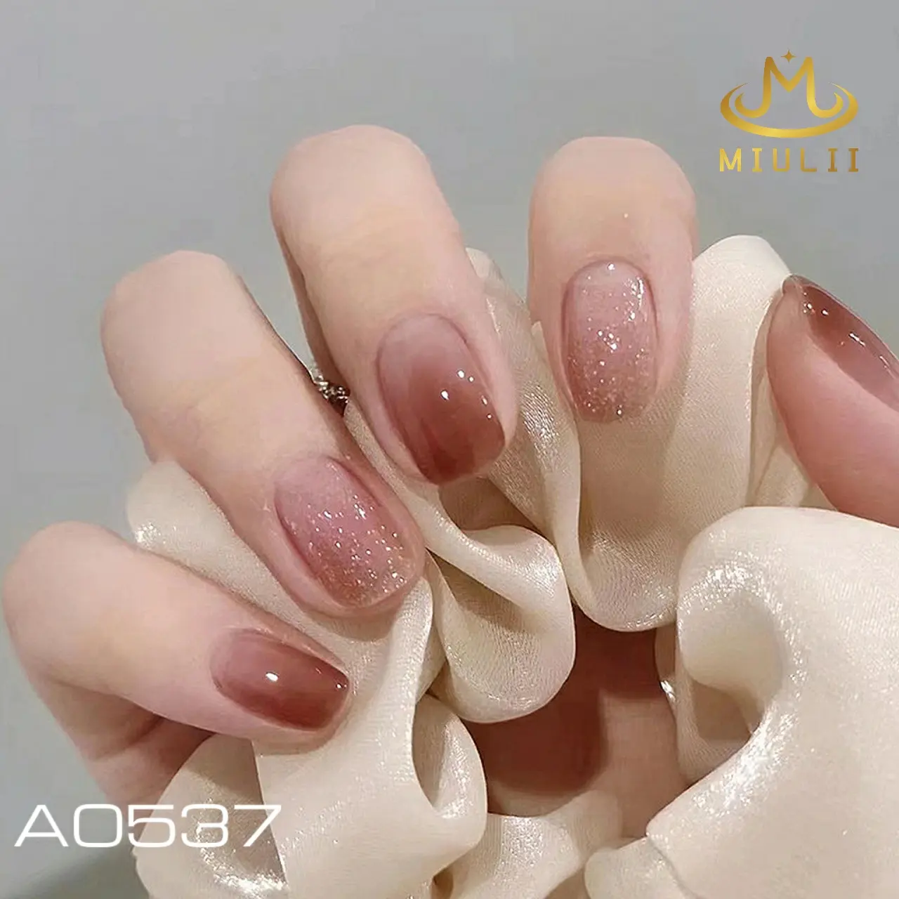 MIULII Barbie Nails A0537 Kuku Palsu isi 24pcs Art Lem Tempel Polish Tangan Cat