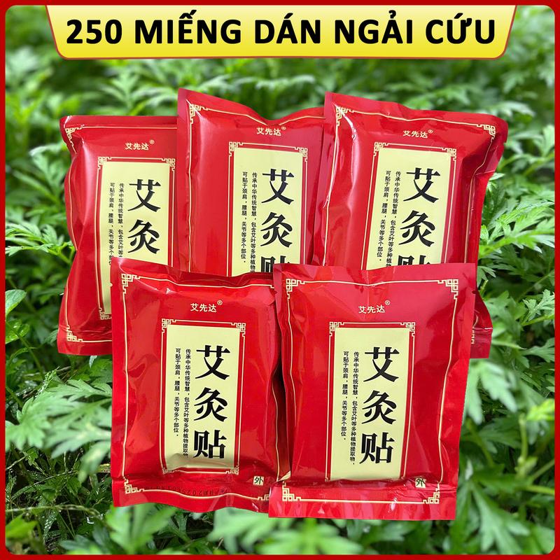 5 Túi 250 Miếng Dán Ngải Cứu Giảm Đau Cổ Vai Gáy, Cao Dán Ngải Cứu