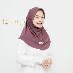 HIJAB HAMIDAH SIZE S PAD BESAR PAD TEBAL/KERUDUNG OLAHRAGA/KERUDUNG INSTAN SEKOLAH JERSEY Muslim jilbab murah promo sporty hijab instan Hamidah kekinian bergo Nyaman Panjang Lembut High