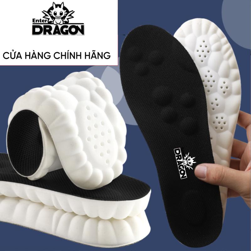 Độc Quyền Cặp lót giày chính hãng Enter Dragon 11 điểm chạm - Cao su non chuẩn 4D - Công nghệ mới 2024 - Chống hôi chân - Hấp thụ lực - Êm ái , Thoáng khí - Chơi thể thao, chạy bộ , tập gym - Miếng tấm lót giày cao su non