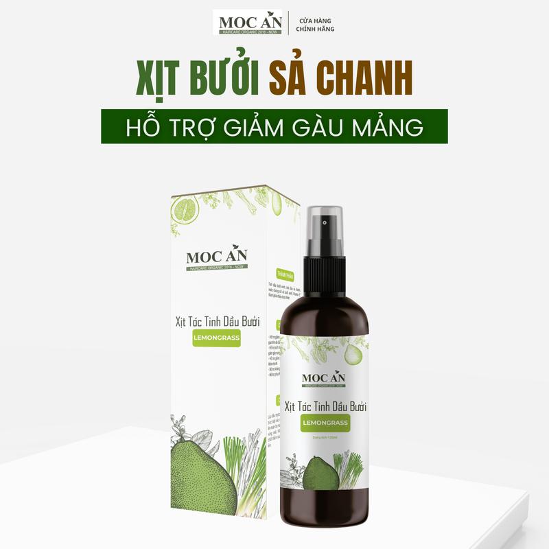  Xịt Bưởi & Tinh Dầu Sả Chanh  Lemongrass  Mộc Ân Haircare 120ml - Chăm Sóc Tóc 