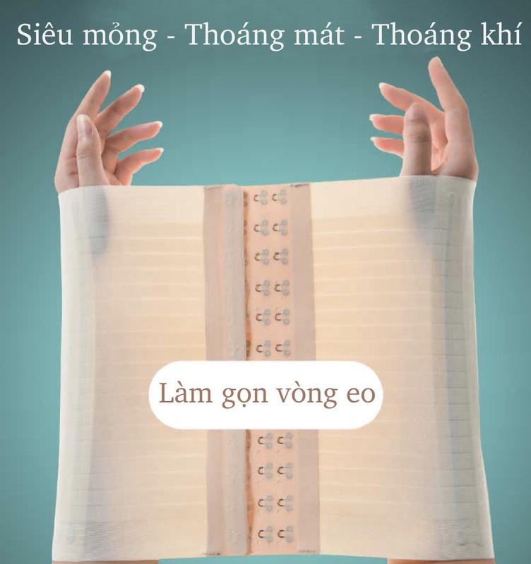 Đai Nịt Bụng Latex Định Hình Eo Chất Su Đúc Thoáng Mát Mỏng Nhẹ Hàng Cao Cấp -  VN230760