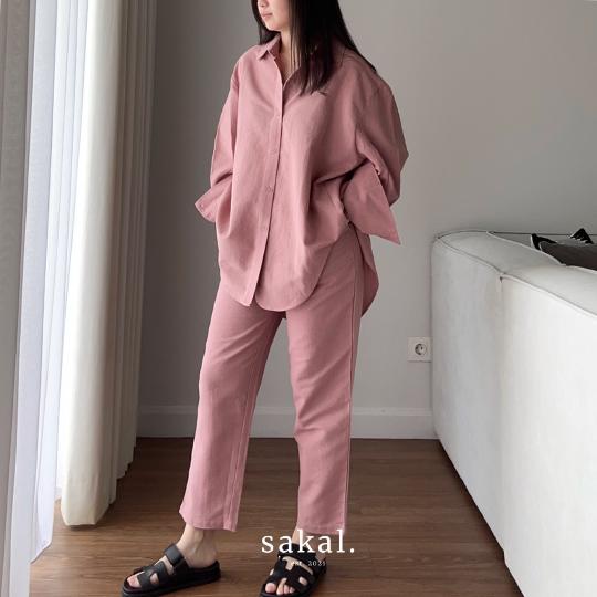 SAKAL Oversized Linen Set | Setelan Wanita 5