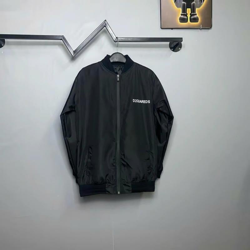 Áo khoác gió bomber jacket nam nữ d sq lá phong đỏ chất gió lỳ 2 lớp chống bụi,chống gió,chống nước cao cấp,cổ và vạt áo bo dệt gân nổi,khóa kim loại bạc,hình in pet top hot 2024 Menswear 2