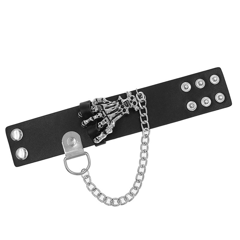 Product Introduction of Vòng Tay Phong Cách Punk Thời Trang Thập Niên 90, Cá Tính, Làm Bằng Da PU, Ba Hàng Đinh Tán, Vòng Tay Vuông, Vòng Tay, Thích Hợp Cho Bữa Tiệc Năm 2024, Tuyệt Vời Làm Quà Tặng 15