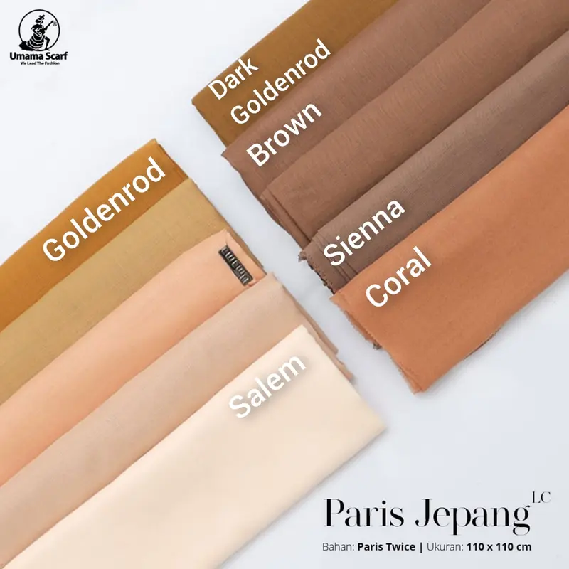 Umama Scarf - Kerudung Polos Segi Empat Paris Jepang Lc 3