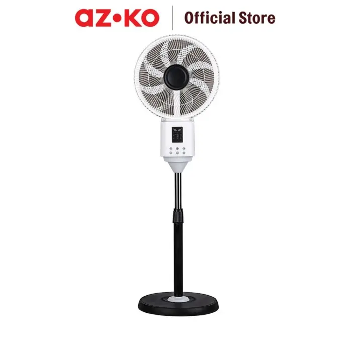 AZKO Krisbow 16 inci Kipas Angin Lantai Uap Dengan Remot 75 watt Standing Fan Penyejuk Ruangan Kipas Lantai 1
