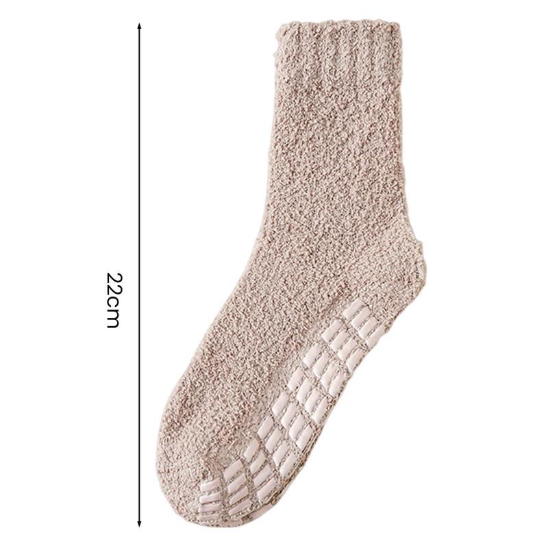 Product Introduction of Nfpedgn-1 Pair Non-Slip Fuzzy Cozy Socks Super Soft Non-Fading Cold Protection Winter Warm Fluffy Sleep Socks for Women 0