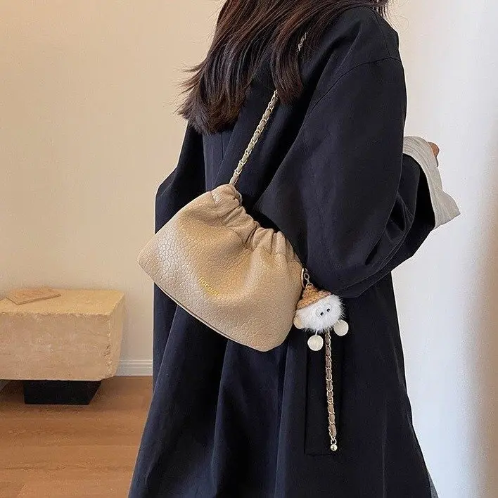 3083 TAS SERUT WANITA TAS KECIL MINI BAG KOREAN STYLE SLINGBAG BUCKET BAG FREE CHARM BAG LUCU HOCO 1