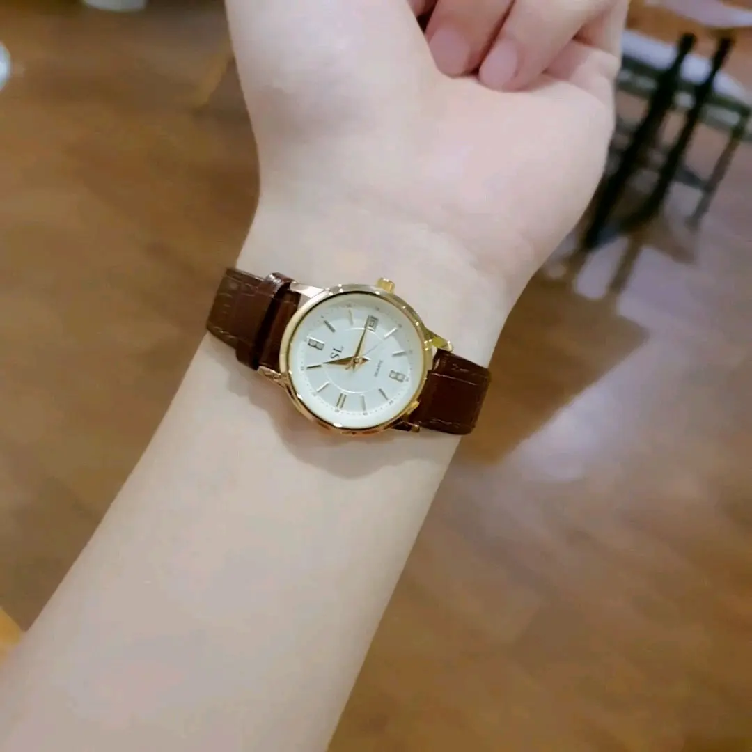 Đồng Hồ Dây Da Cao Cấp Có Lịch Đeo Tay Watch