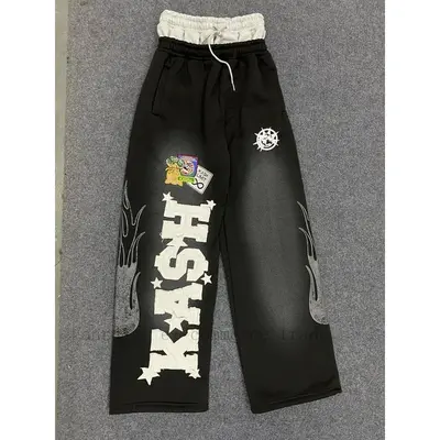 Graphic Stacked Sweatpants TikTok Shop