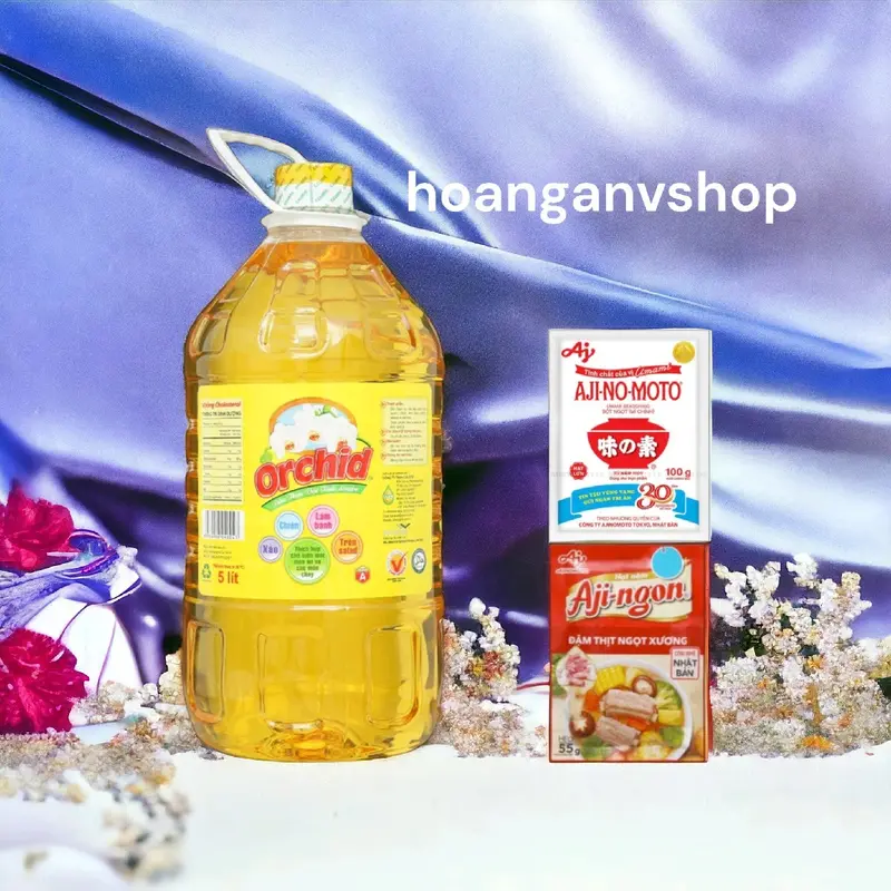 Dầu ăn Orchid 5l - Tặng 1gói Bột Ngọt Hạt Lớn 100gr, 1gói Hạt Nêm 55gr 8