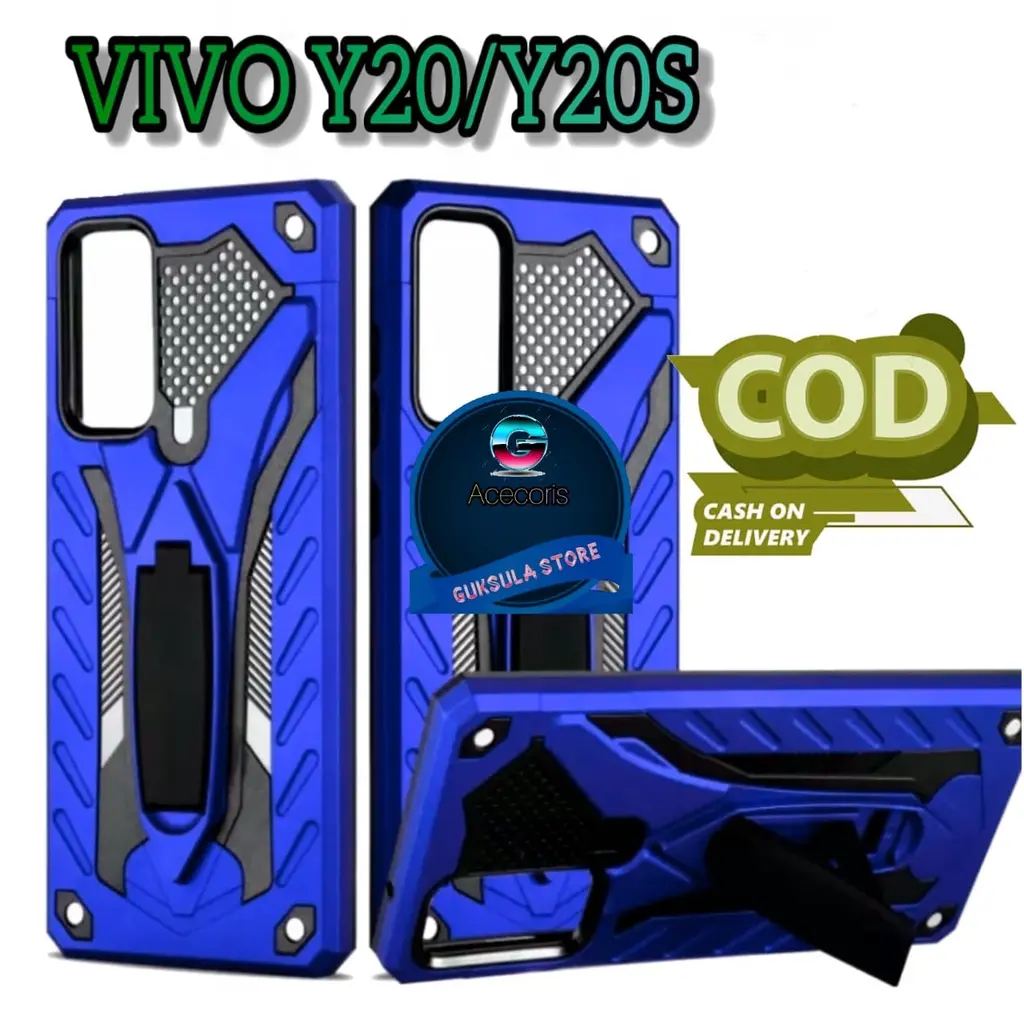 FOR ( VIVO Y12S/Y20/Y20S ) Casing/Hardcase Phantom Robot Kick Standing Handphone Plastik Softcase Cover