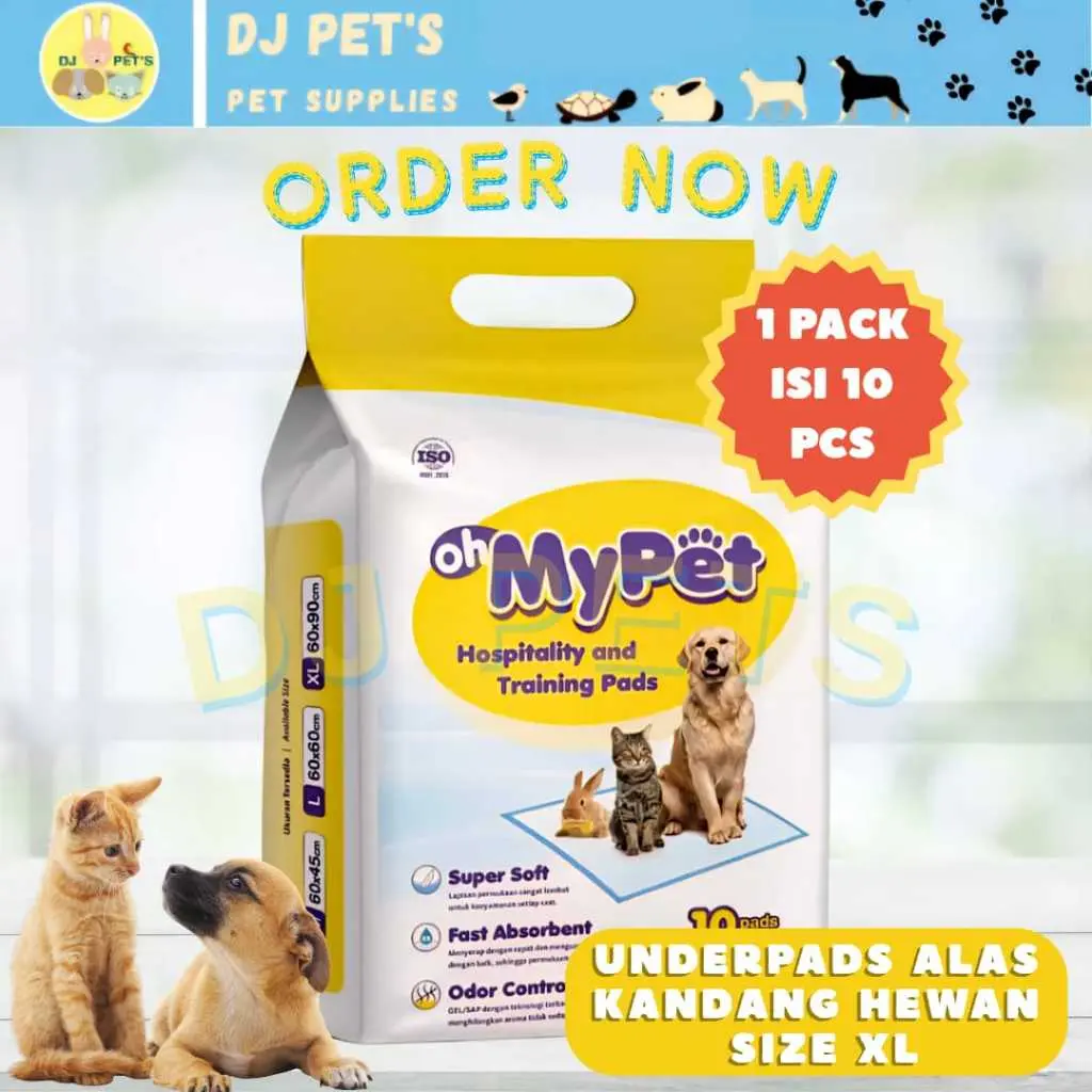 Oh My Pet Underpad Ukuran XL Alas Pipis Hewan Anjing Kucing Murah Promo 1 pack isi 10 pcs
