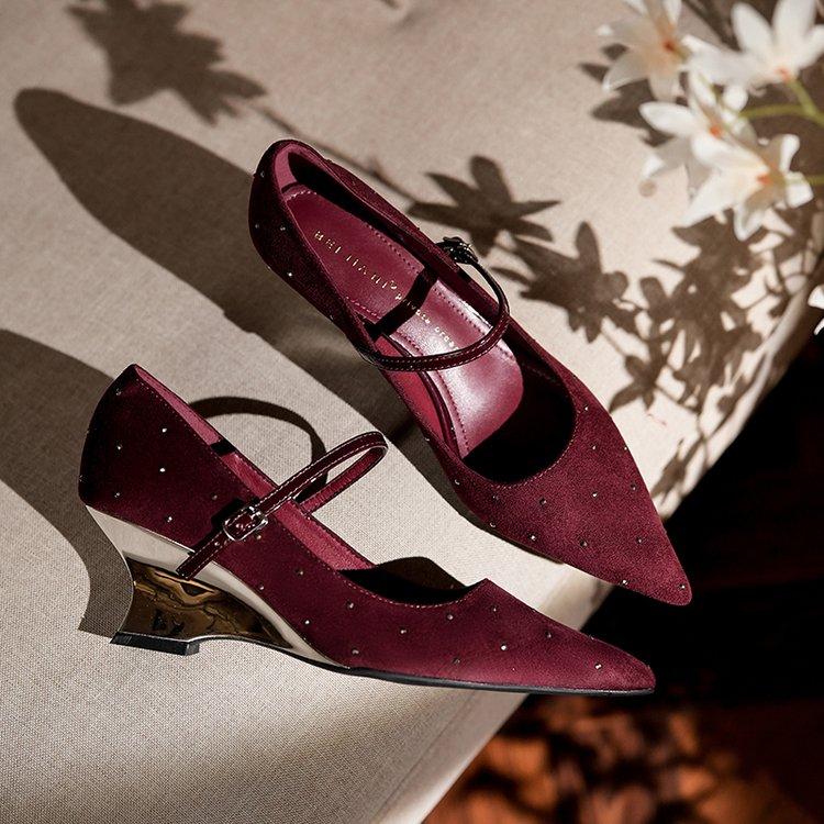 Product Introduction of Sexy women's high heels Pointed rubber buckle 21