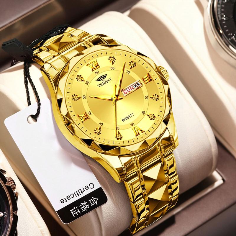 Đồng Hồ Cơ Tự Động Hoàn Toàn, Đồng Hồ Vàng Thụy Sĩ, Dành Cho Nam Giới, Chính Hãng, Không Thấm Nước, Dạ Quang, Phong Cách Doanh Nhân, Đồng Hồ Thương Hiệu Sang Trọng Cao Cấp