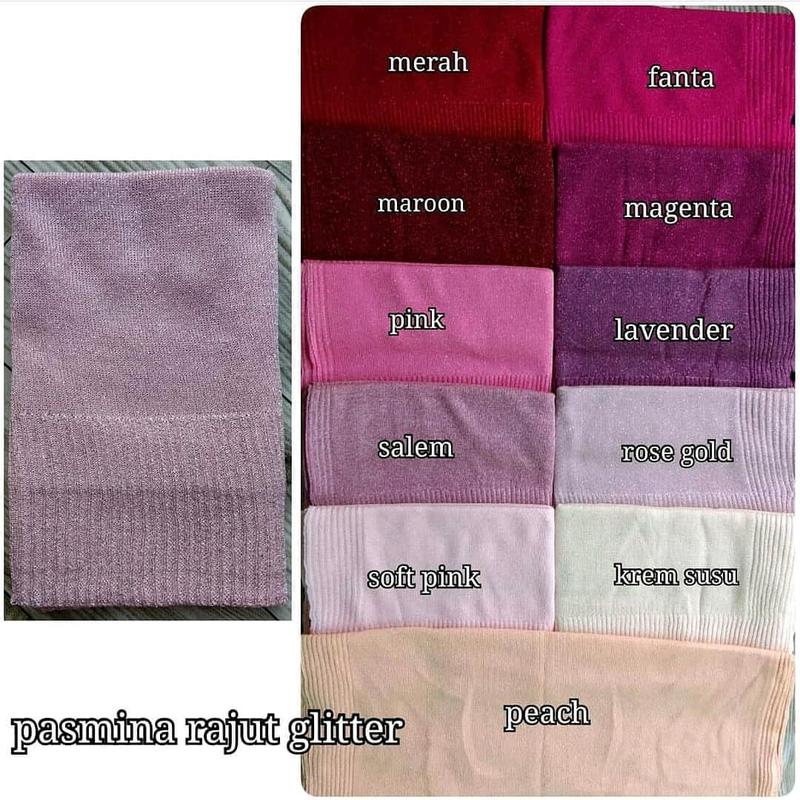 Hijab Pashmina Gliter pengantin || Pashmina Gliter Rajut || Hijab Pengantin || Hijab Wisuda 2