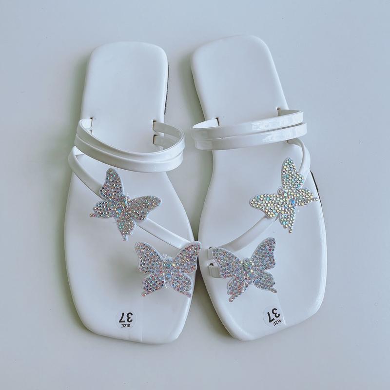 Giày dép nữ bệt thấp kẹp xỏ ngón gắn nơ xinh kết dây bướm cực xinh đi làm chơi học biển hottrend DéP Nhung Đồng Shoes Hoa