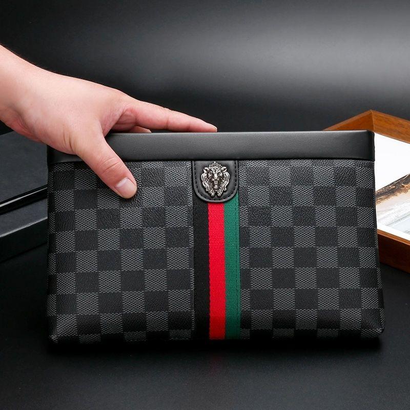 [90% Positive Feedback Rate] Men's Clutch 2022 New Clutch Men's Trendy Men's Bag Bags Business Hand Bag Big Brand Briefcase Men's Large Capacity 2