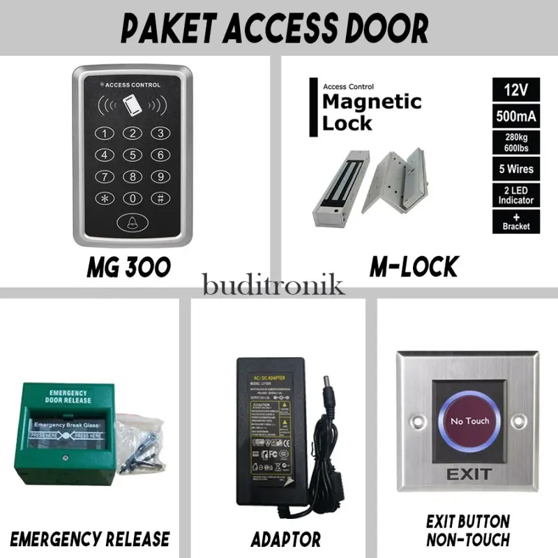 Paket Access Control Mg 300 / Paket Akses Door / Paket Solution MG300 0
