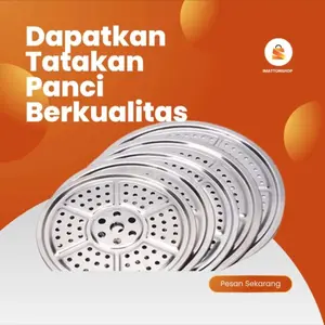 NATUREFOOD Tatakan Kukusan Alas Panci Kukus Steamer Rack Stainless