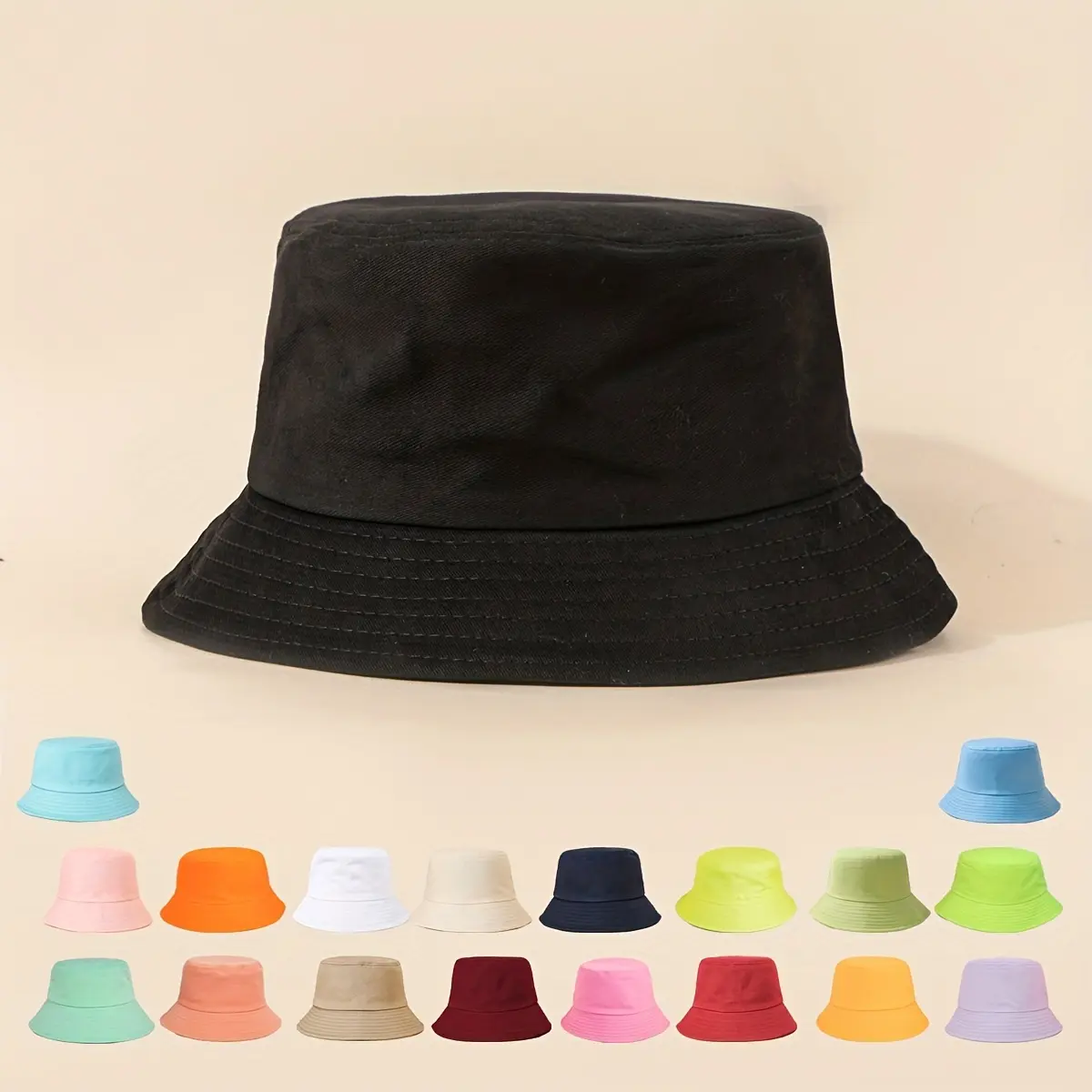 Simple Casual Bucket Hat Y2K Candy Color Couple Basin Hat Lightweight Unisex Fisherman Cap For Women Men