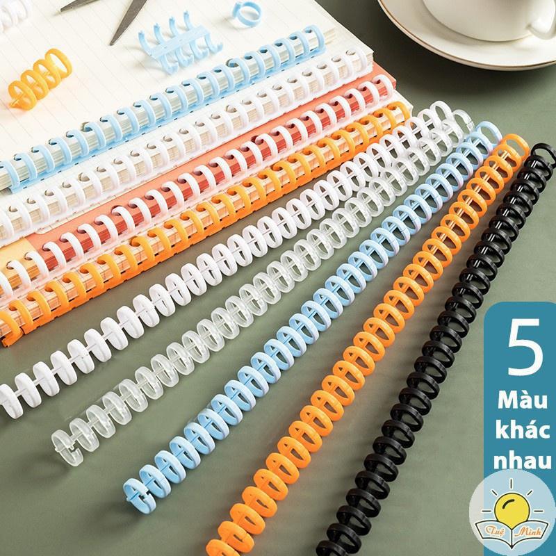  Thanh còng nhựa 12mm kẹp ruột sổ tài liệu giấy VPP Tuệ Minh 