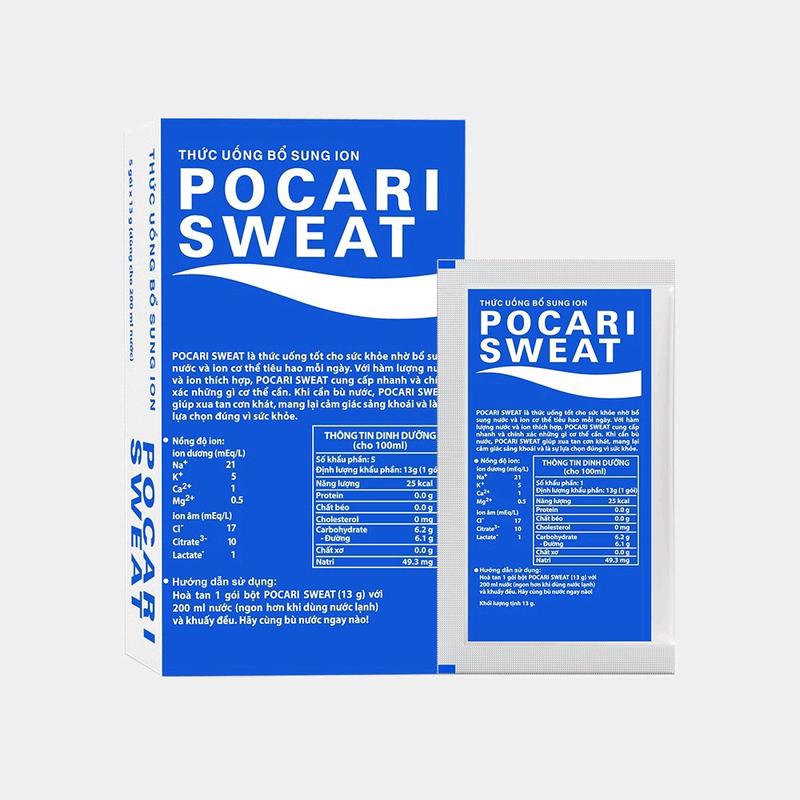  Set 5 hộp bột Pocari Sweat Thức uống bổ sung ion bù nước 